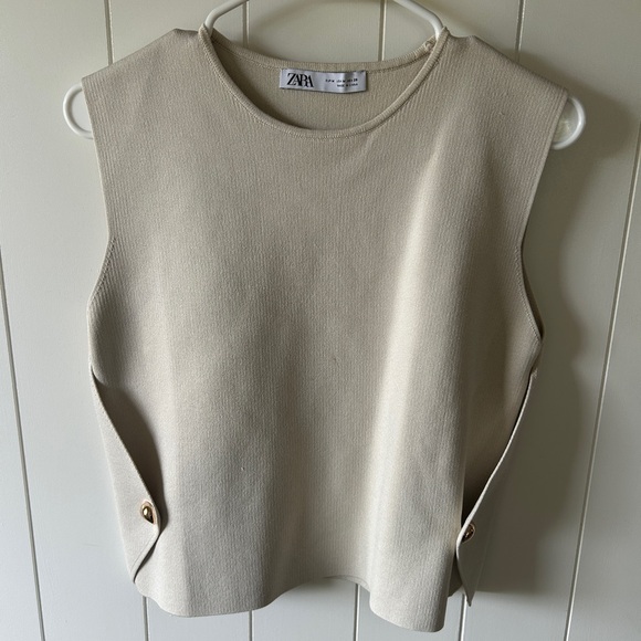Zara Tops - Zara Beige Knit Sweater